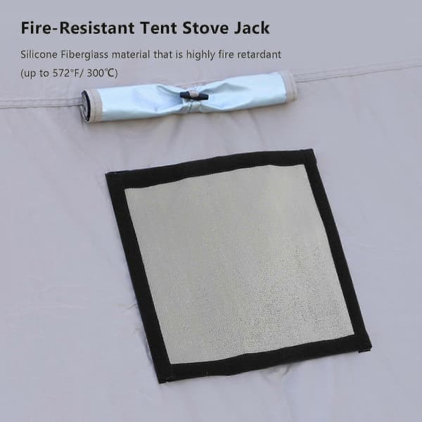 Telttakamiini Jack Eldfast Putkiventtiili Tarvike Yhteensopiva Kangas Camping Bell Teltan kanssa-1