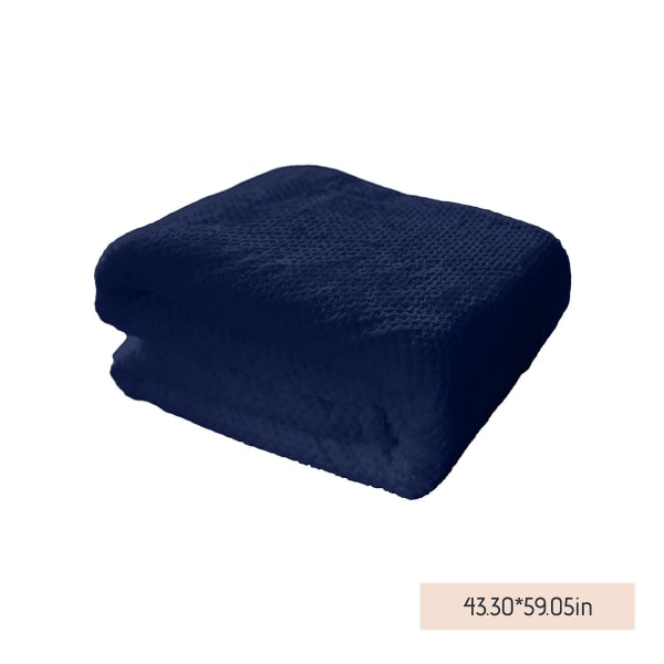 Solidfarget Ananas Rutete Flanell Teppe Coral Fleece Sofadekke Teppe Aircondition Teppe