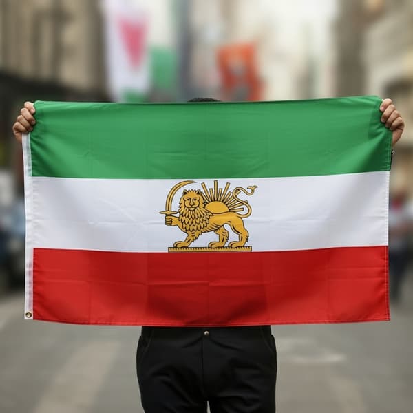 Irans flagg Løve (Før revolusjonen) - 150 x 90 cm