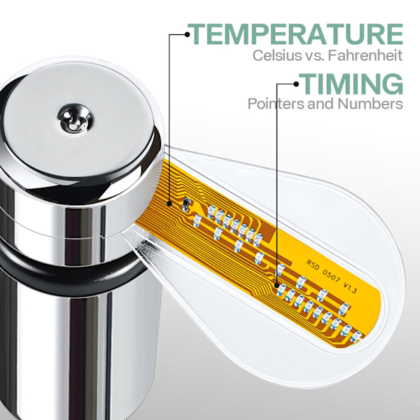 Intelligent USB-klokke, liten vifte, LED-lysutslippstid, temperaturslange, galvanisert vifte, fasjonabel, praktisk