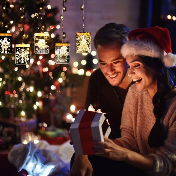 LED USB String Lights, 3D Christmas Decoration, Party Decoration