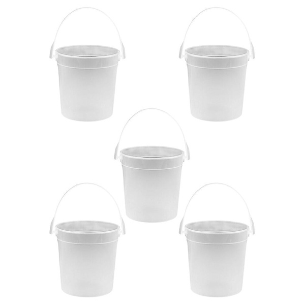 5 kpl Meikkisiveltimen Säilytysastia Rantavarasto Muovihiekkalaatikko Välipalatarjotin Pail Bucket Party F