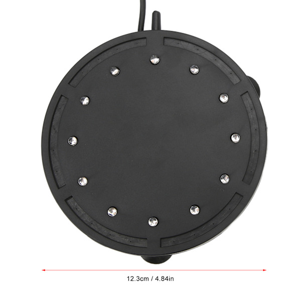 Q12 Akvarium Boblelampe Fisketank Landskabsbelysning LED Dykkerlampe Iltberigelsesplade 100‑240V EU-stik