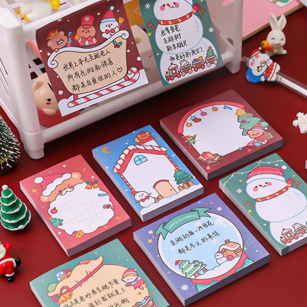 Julemanden Klassisk Jule-Memo Pad Sød Lomme-Memo Pad Mini Skrivebog Julemanden