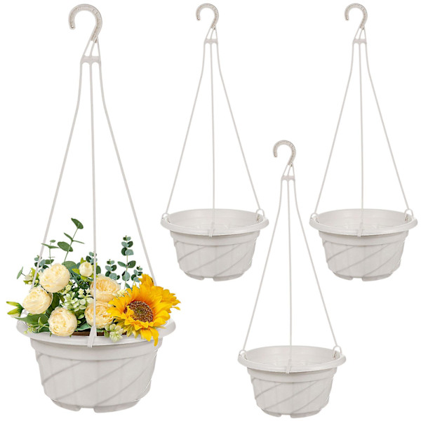4 stk Hengeplanter Hengepotter Hengekurver For Planter Utendørs