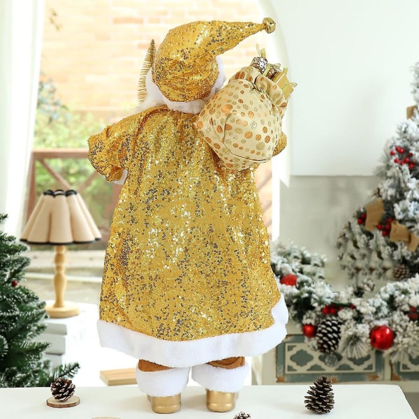 Julegave plysj julenissen Ornament Håndlaget søt ferie rekvisita