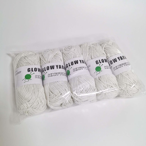 In The Dark Yarns Lysende Garn Håndvævet DIY Håndvævet-i-mørket GarnA A