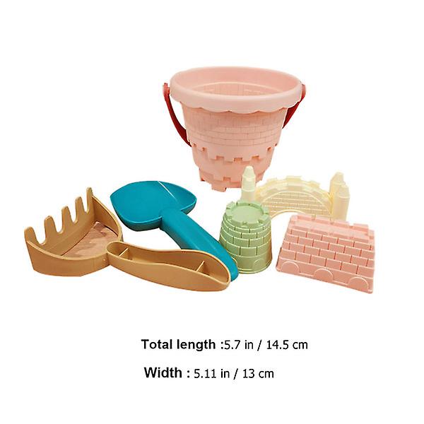 1 Sett Sandleker Sommerstrandleker Morsomme Sandleker Strandspillleker Rosa 14.5X14.5CM Pink 14.5X14.5CM