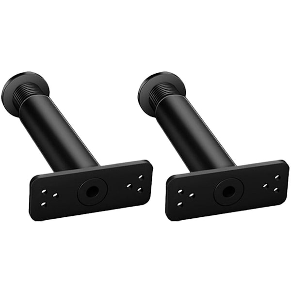 2 stk Sengesenterstøttebein Justerbar Høyde Sengeramme Støttebein (justerbar rekkevidde 5,11 til 8,66 tommer) Svart 13X10CM Black 13X10CM