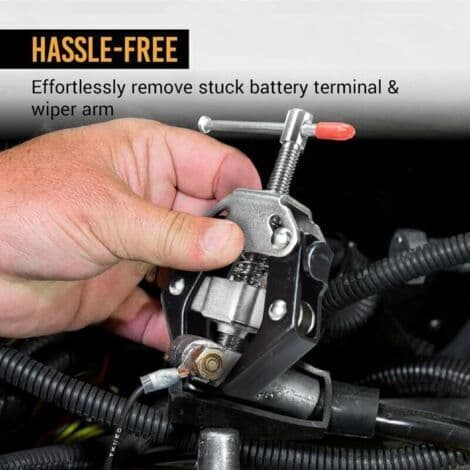Battery Terminal and Wiper Arm Puller 9-30mm, Extendable and Adjustable Wiper Arm Removal Tool