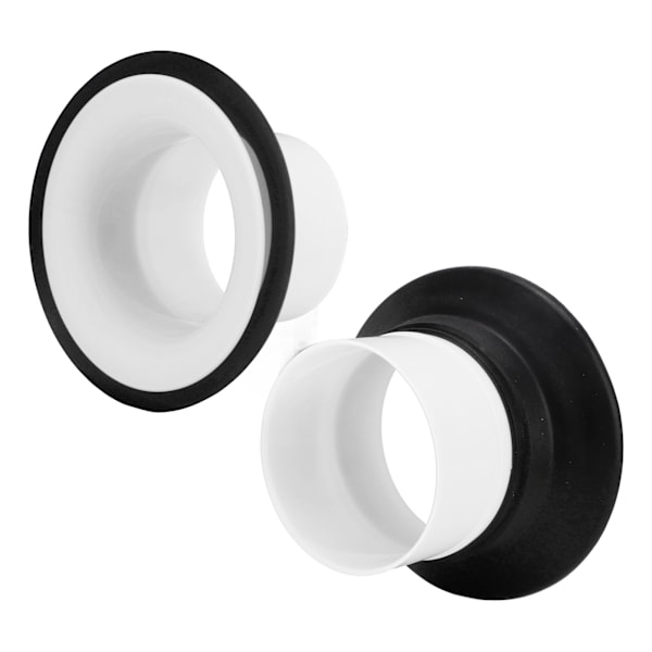 ABS Rubber Bass Drum Enhancer Kick Boost Accessory with Opening Protective Decal White