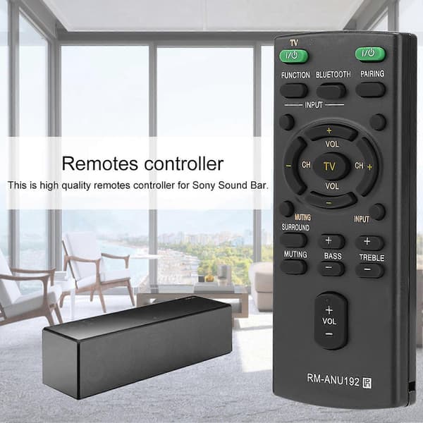 Replacement Remote Control RM-ANU192 Compatible with Sony Soundbar SACT60BT HTCT60BT SSWCT60_Super Gift