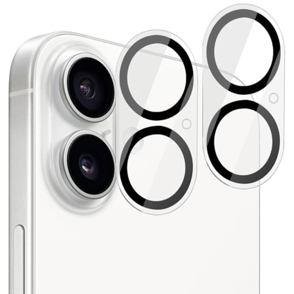 [2-pack] iPhone 16 Tempered Glass Lens Screen Protector - Camera Protection, Scratch Resistant