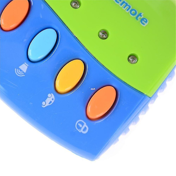 Ny Barnklädsel Baby Musik Leksak Musik Bilnyckel Ljud Intelligent Fjärrkontroll Bil Ljud Klä Upp Utbildningsleksak Vit
