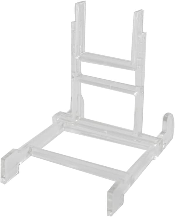 (9,5×13,3×14,3 cm) 10-pak Justerbart Akryl Displaystativ til 6 \"-12 \" (Tværdilen)