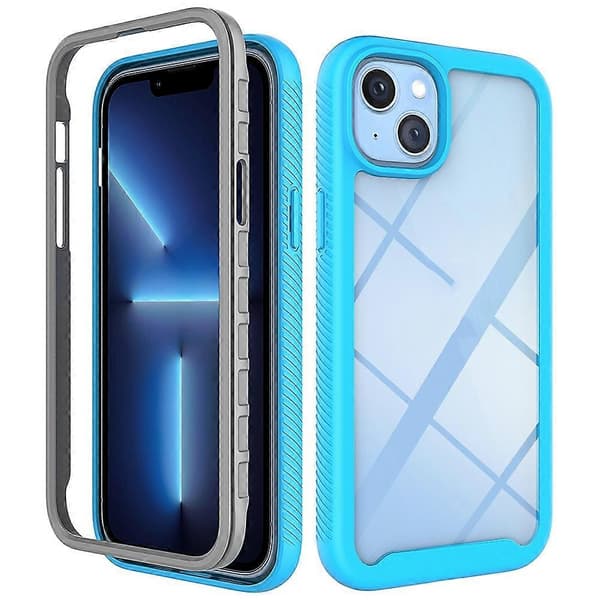 Til iPhone 14 Plus Stjerneklar Himmel Ensfarvet PC + TPU Telefoncover