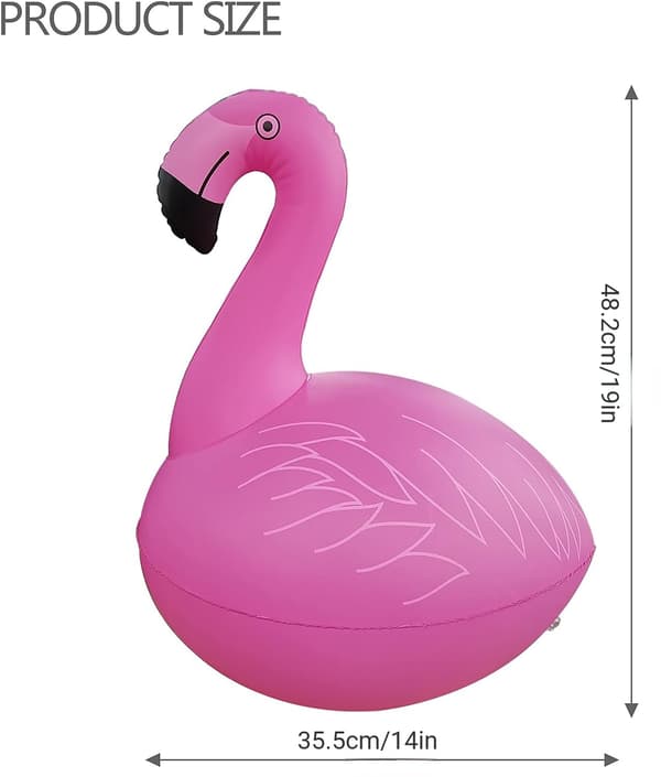 Werwing Solar Flamingo Floating Pool Lights, Waterproof Luminous Inflatable Decor for Wedding Party Garden Backyard, 1-pack 1 Pack