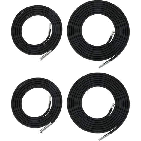 Erstatningsstrikk for solsenger - Ø4,5 mm - 2,2 m og 1,4 m - Universell for Textilene-hvilestoler og sammenleggbare stoler - 4 deler