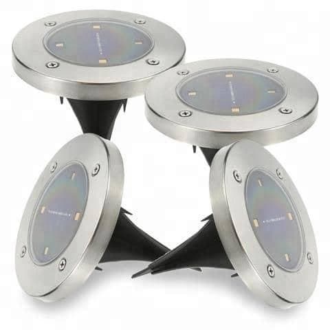 Solar LED Spotlights 4-pack for Garden with Spike - Outdoor Lighting