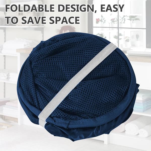 Foldable Laundry Basket, 3-pack Pop-Up Collapsible Laundry Hamper, Foldable Laundry Baskets, Mesh Laundry Basket, Foldable Laundry Basket with Handles