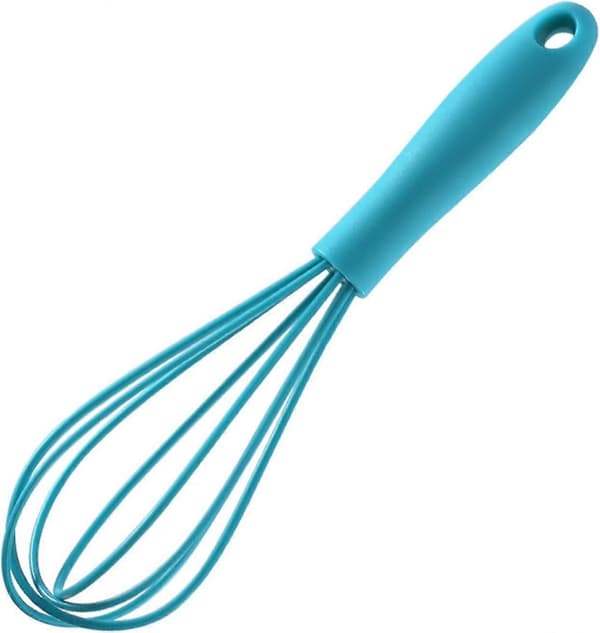 Compact Silicone Egg Whisk, Portable Silicone Egg Mixer, Household Egg Foamer, Durable Egg Blender (Sky Blue)