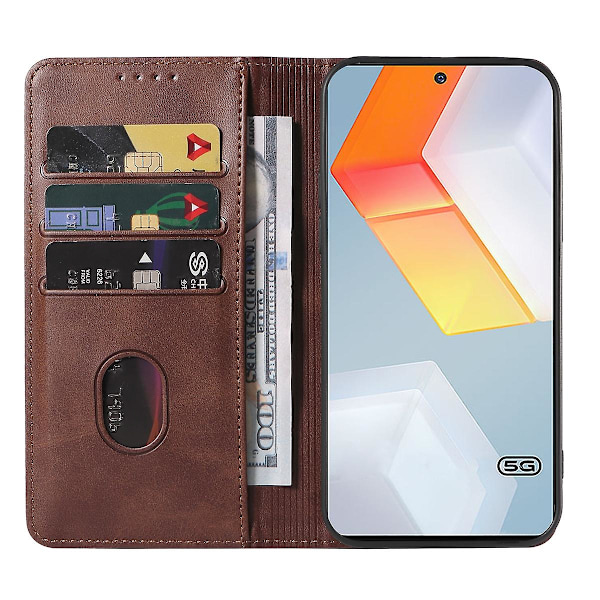 Til Vivo Iqoo 9 Se Magnetisk Lukning Læder Telefon Cover