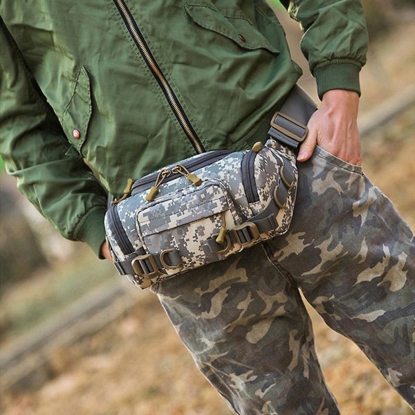 Fanny Pack Militær Midjeveske Utility Hip Pack Bag Med Justerbar Stropp Sand Camouflage