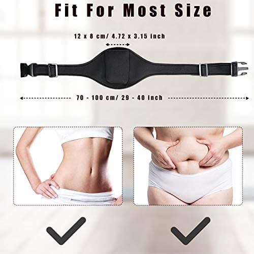 Two-piece set: Microphone belt, training coach carrying case, adjustable sweat-wicking neoprene belt