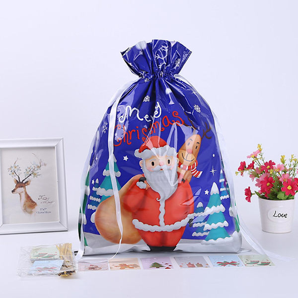 Punainen Joululahjapussisetti, Vetoketjullinen Lahjapussi, Joululahjapussit Punaiset