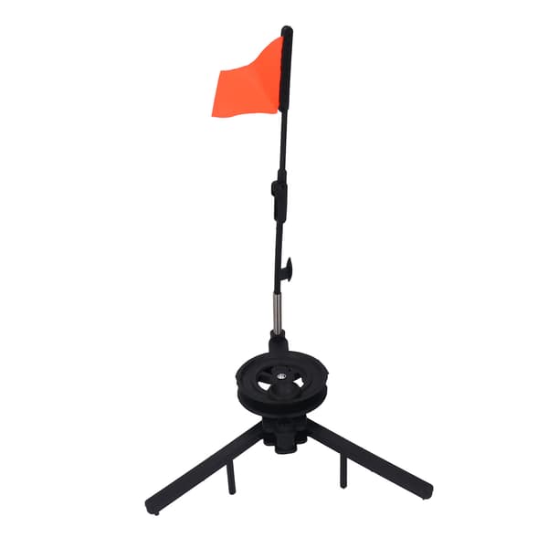 Winter Ice Fishing Flag Marker Triangular Structure Fixed Tip Ice Fishing Flagpole Indicator