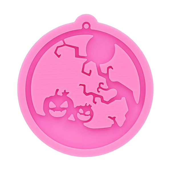 Halloween Hexe Nøglering DIY Epoxy Harpiks Håndværk Vedhæng Nøglering Smykker Form 1 sæt