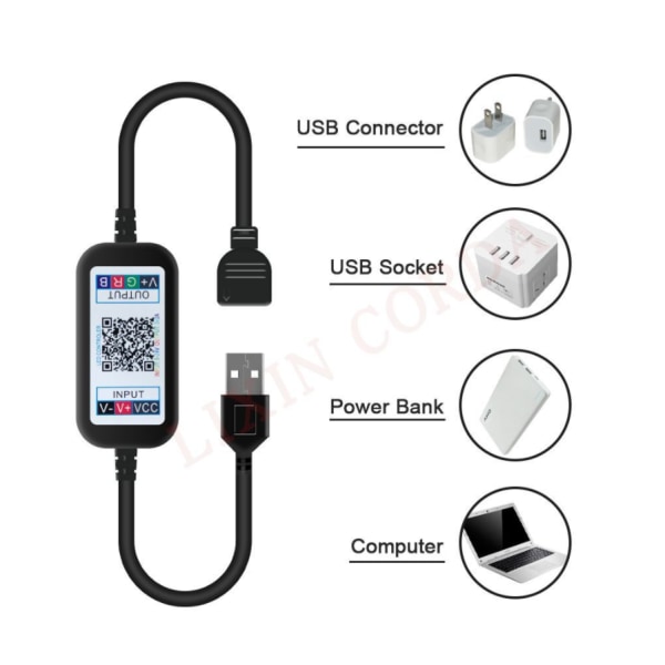 LED-remsa lampa TV bakgrundsbelysning Smart WiFi LED-ljusremsa 10m RGB Flerfärgad LED-ljusremsa Appkontroll Ljusremsa, Hemkök Dekoration
