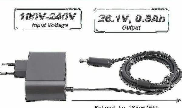 Oplader til V10 V11 V12 V15 Støvsugeradapter