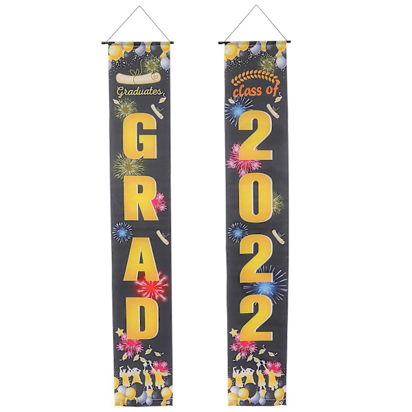 Utendørs Flagg Dekorering Graduation Party Couplet Pynt Dekket Emblemer Assortert Farge 180X30CM