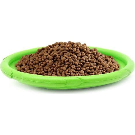 Litteä koirafrisbee (tummanvihreä)