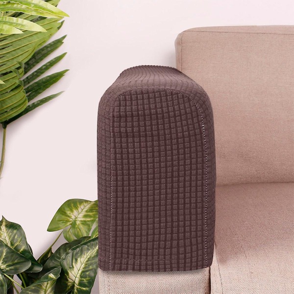 2 stk. Universelle Elastiske Sofa Armlæn Beskyttelsesbetræk Enkle Sofa Sidehåndklæder Beskyttende Klud Til Hjem Kontor (