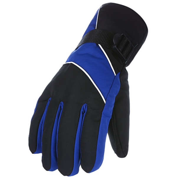 Winter Warm Gloves Ski Gloves Outdoor Gloves Mountaineering Riding Gloves Blue