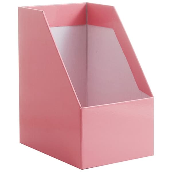 Kraft Paper Magazine Rack, Bookend, Large Book Stand, Foldable File Holder, Document Organizer, Desktop Storage Rack