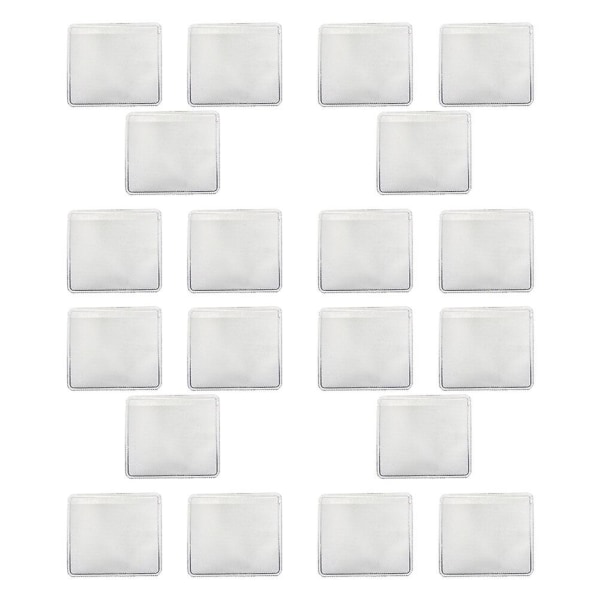 200 stk Kjedeøreringe Klare Kjedehylser Kraft Øreøringskort Halskjede Kjede Limlomme Personlig 0.05X3.7X4.3CM