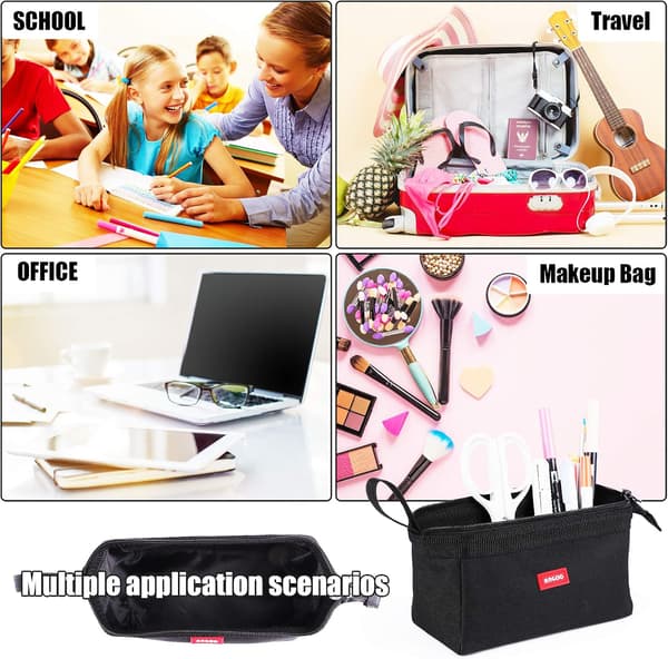 Large Capacity Pencil Case Pen Pouch Makeup Bag