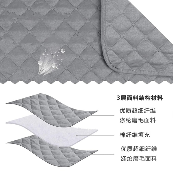 L-formad cover, cover, vändbart cover, möbelskydd för heminredning (ljusgrå)