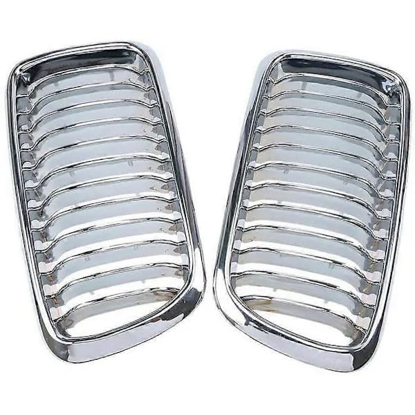 Front nyregitterpar ABS kromfinish til BMW 7-serie E38 Sedan 1994-2001 Sølv
