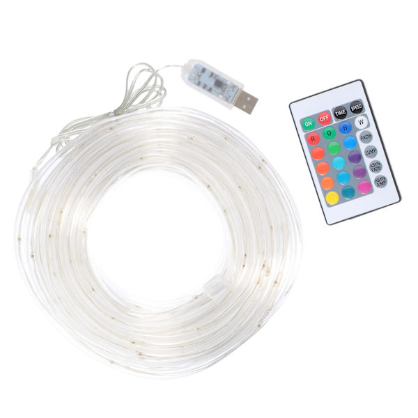 LED-strängljuslampor Dekorativa Ljussträngar Trampolin Repljus USB-laddningsbara Ljus Flexibla S