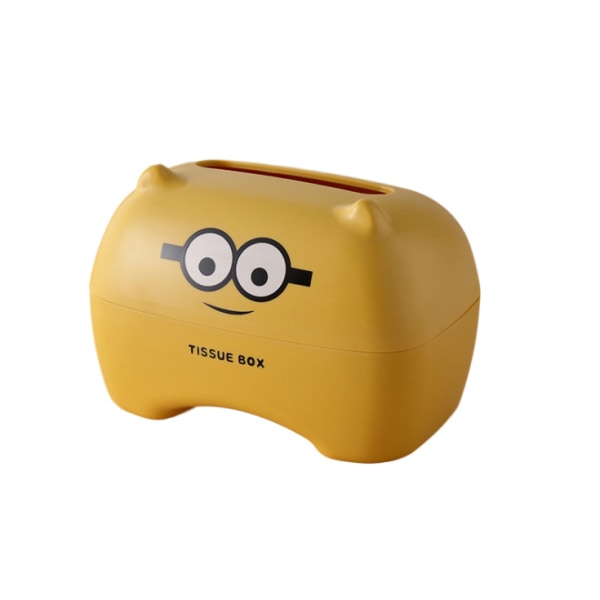 Tissue Box Cartoon Tissue Box Multifunktionel Tissue Box til toilet (store gule øjne