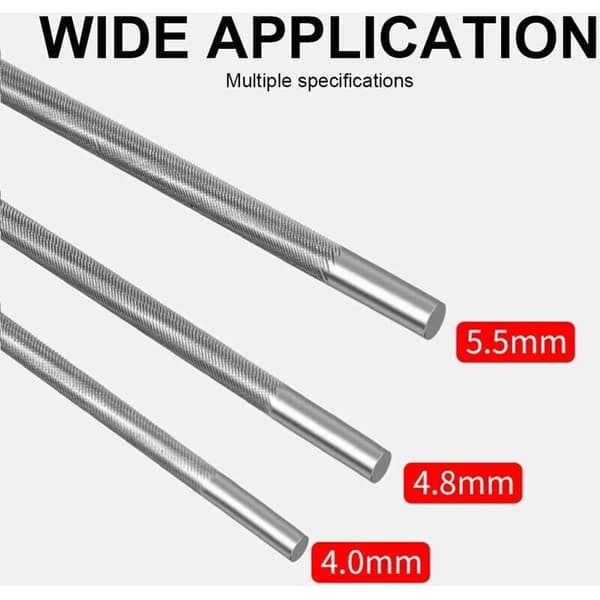 3-pack Chainsaw Files, Chainsaw File, Chainsaw Chain Sharpener with Handle, Easy to Hold, 3 Sizes 4.0mm, 4.8mm, 5.5mm