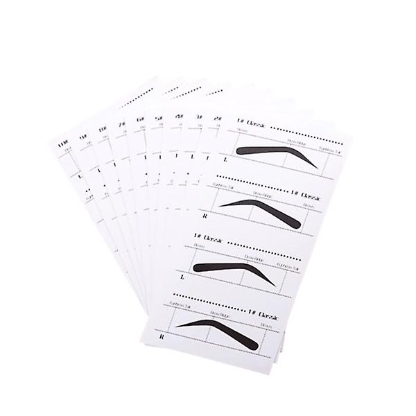 10 st Brow Kit Schablon Ögonbrynsstämpel Schablon Kit Ögonbrynsformningskit Ögonbrynsschabloner