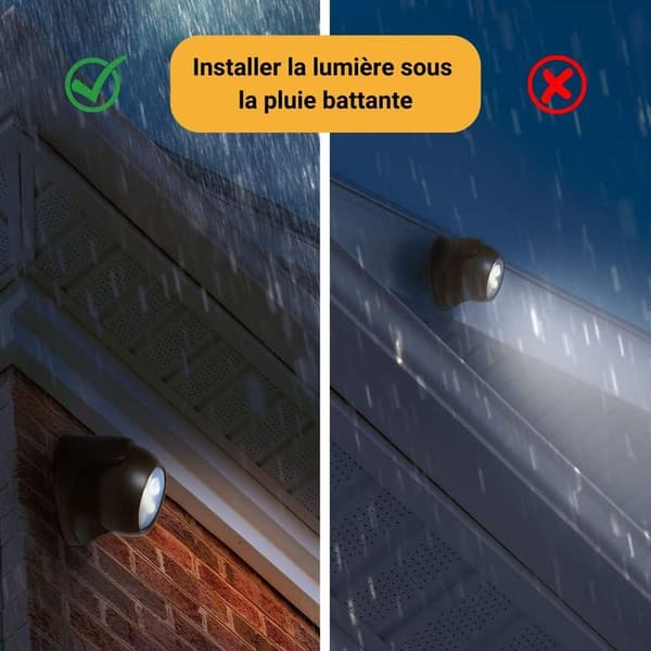 Wireless LED Spotlight with Motion Detector – 150 Lumens – Removable Sphere – 360° Rotating Head – 120° Detection Angle – Distance up to 3m