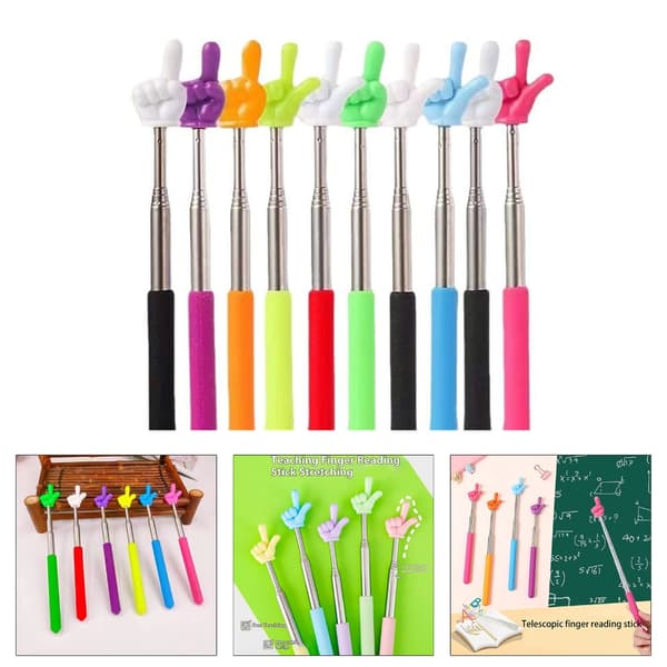 Telescopic Pointer Hand Pointer Extendable Presentation Pointer Finger