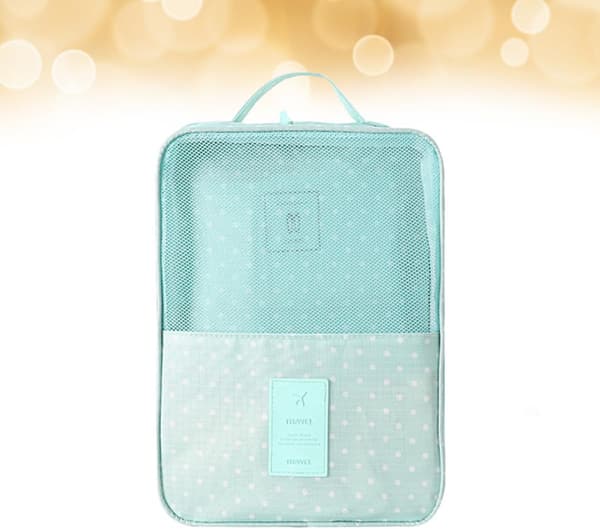 Polyester Organizer Reise Skolagringsveske, Tolags for Sko