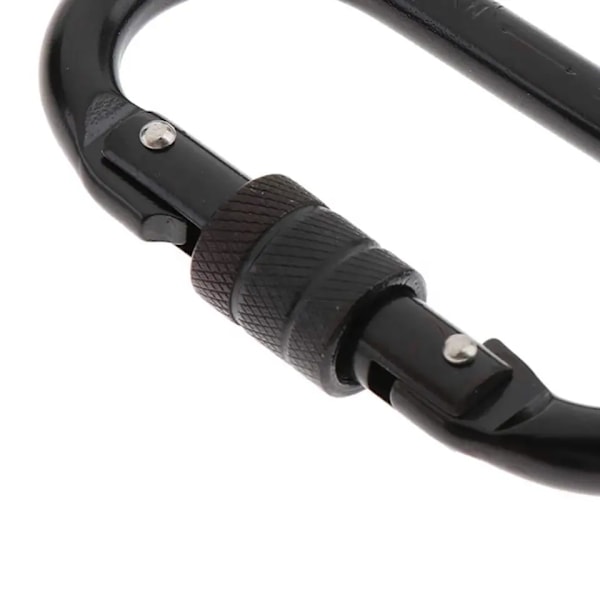 Sports Clips, Klätterkarbin (25kn=5600lbs), Robust Karbinhake, Multifunktionell för Riggning, Rep, Hängmattor (2-pack)